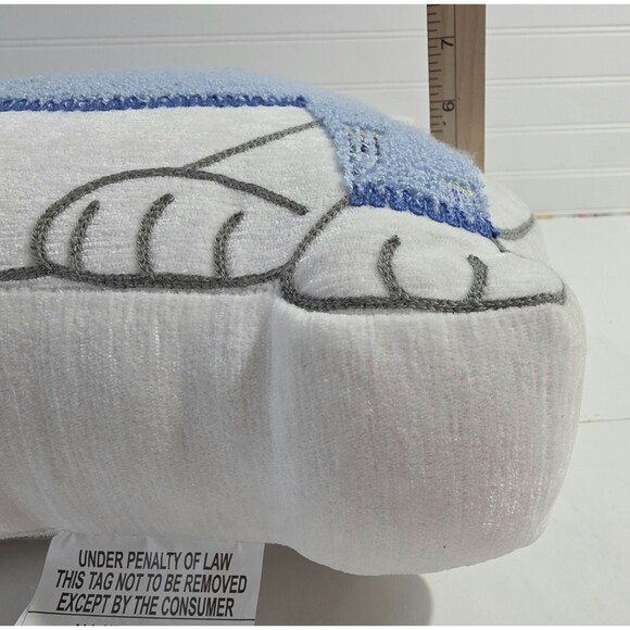 Envogue Bulldog Blue Menorah Hanukkah Sweater Plush Pillow - Picture 11 of 11